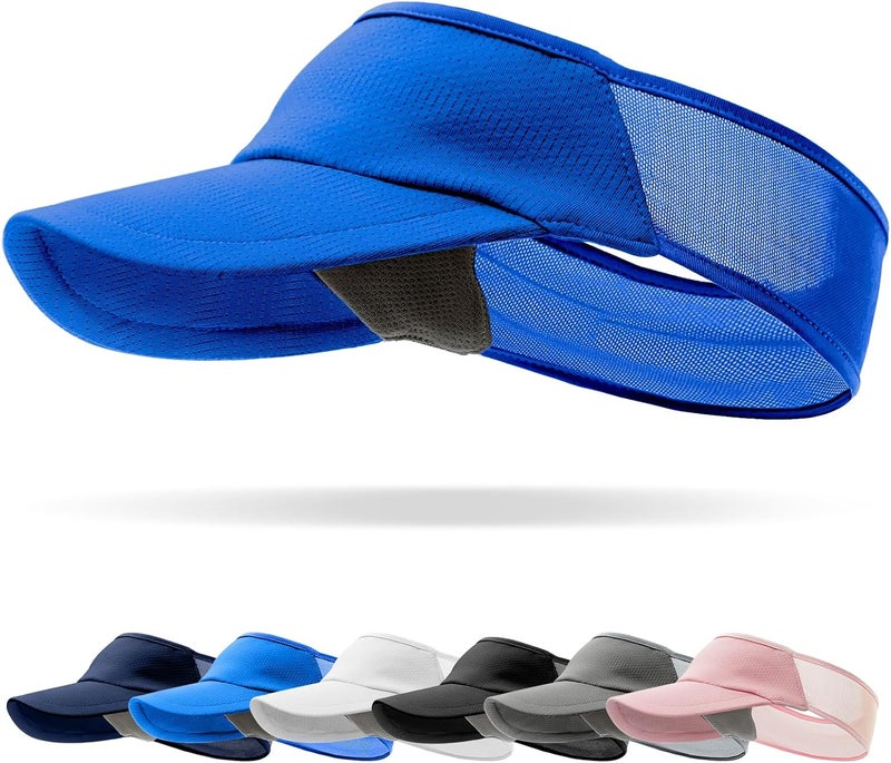 vidsel Sport Sun-Visor Hat Men Women Summer UV Protection, Lightweight Cooling Golf Running Tennis Sweat-Band Cap - Image 1